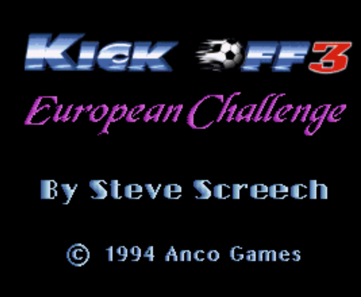 Kick Off 3 Title Screen